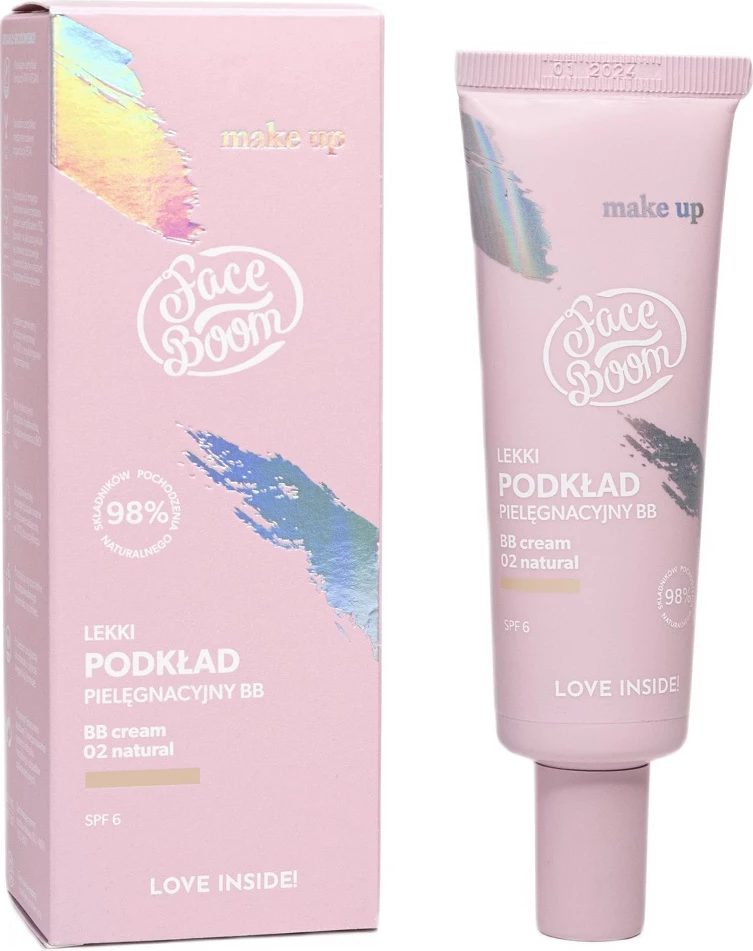 Fondatinë BB për femra Face Boom 02 Natural, 30g