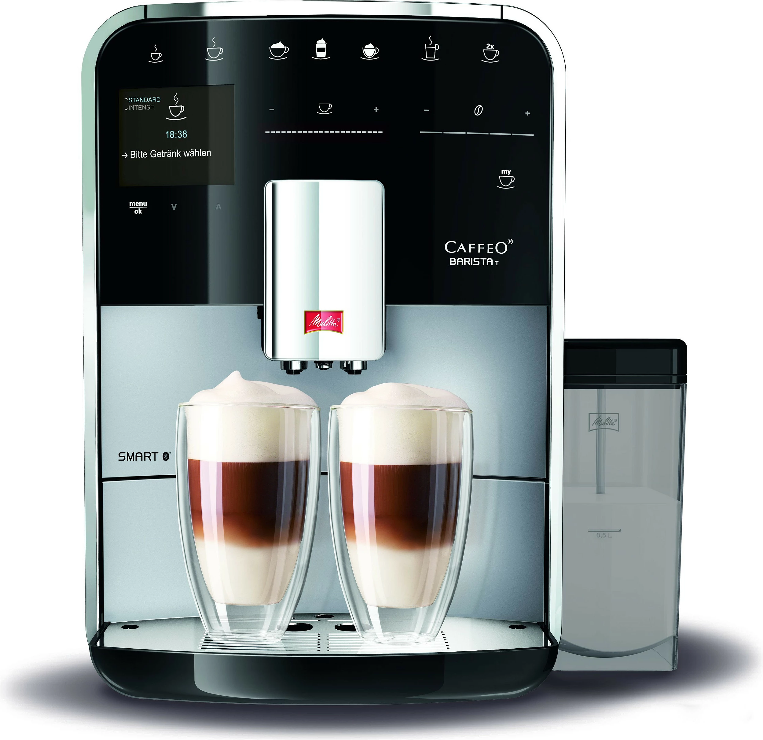 Makinë espresso Melitta Barista T Smart F83/0-101, 15 bar, 1.8 L, argjendtë