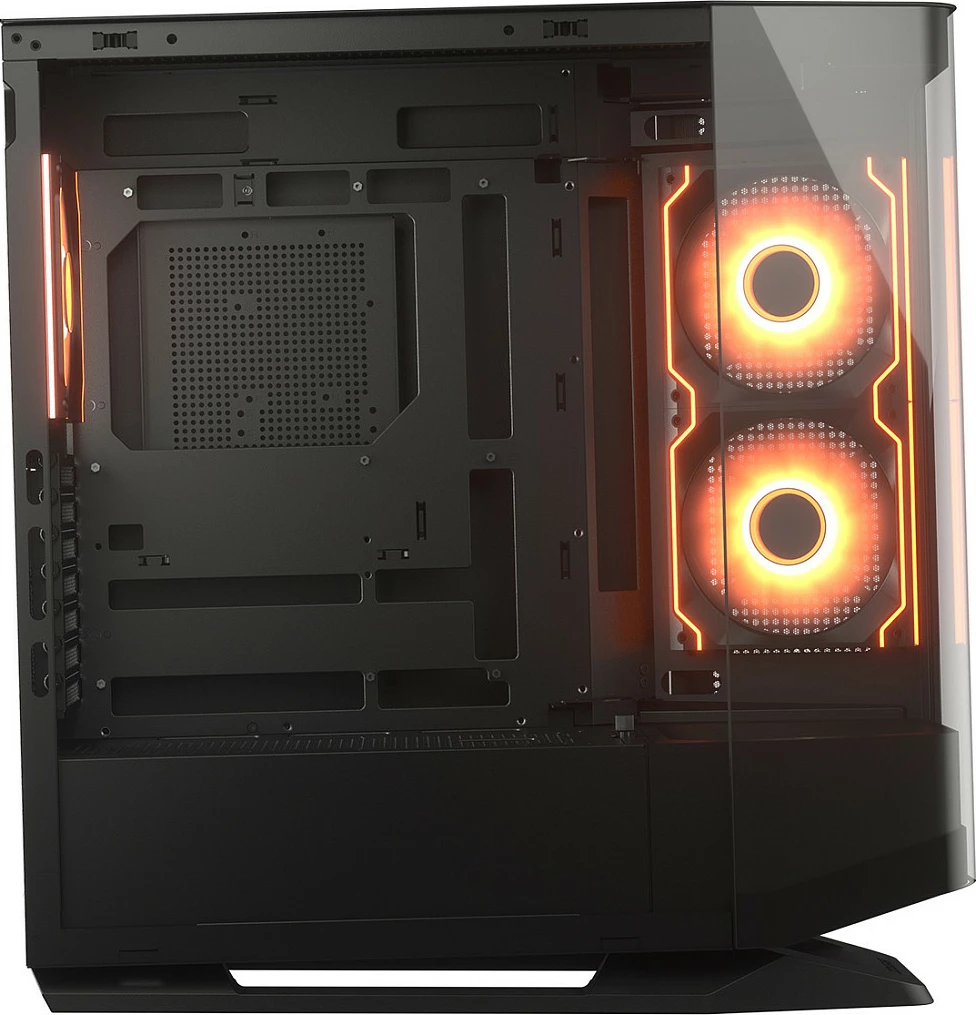 Kasë Cougar FV270 ARGB midi, e zezë