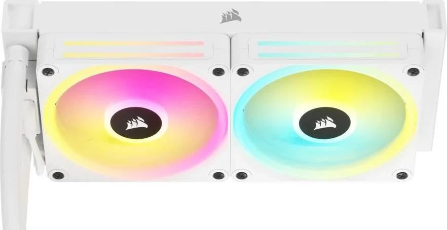 Ftohës hibrid Corsair H100i, 240mm, RGB, i bardhë