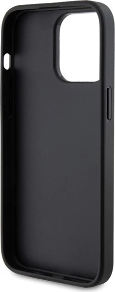 Mbështjellës Guess 4G Metal Gold Logo për iPhone 15 Pro, Gri