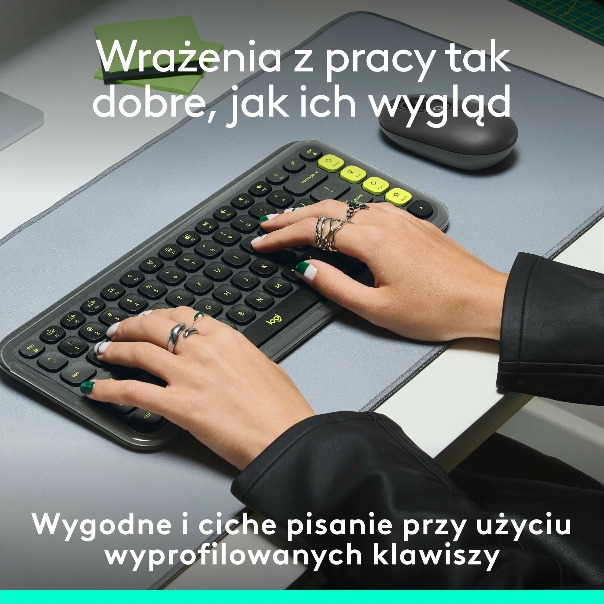 Tastierë Bluetooth wireless Logitech POP Icon Keys 920-013071, US INTL, pa numpad, pa ndriçim, grafit e zezë