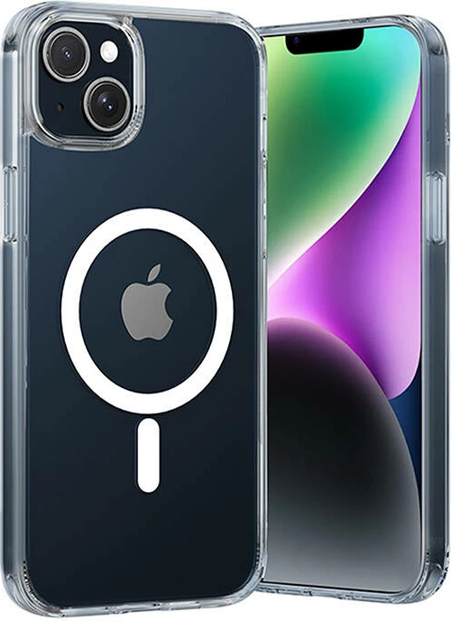 Mbështjellës Vention KUBT0-10 për iPhone 14, transparent, me MagSafe