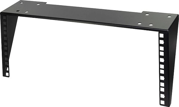 Rack 19" LogiLink 4U për mur/nën tavolinë, i zi