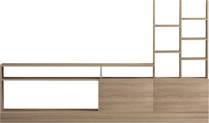 Njësi muri Seruno për TV, ngjyrë sonoma, 170x25x100cm