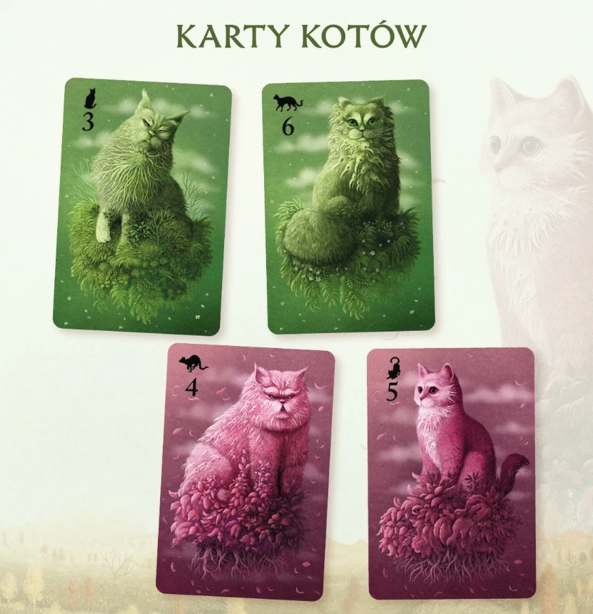 Lojë tavoline Nasza Księgarnia Koty (Cats), 2-7 lojtarë, 20 min, 10+, version polonisht, jeshile
