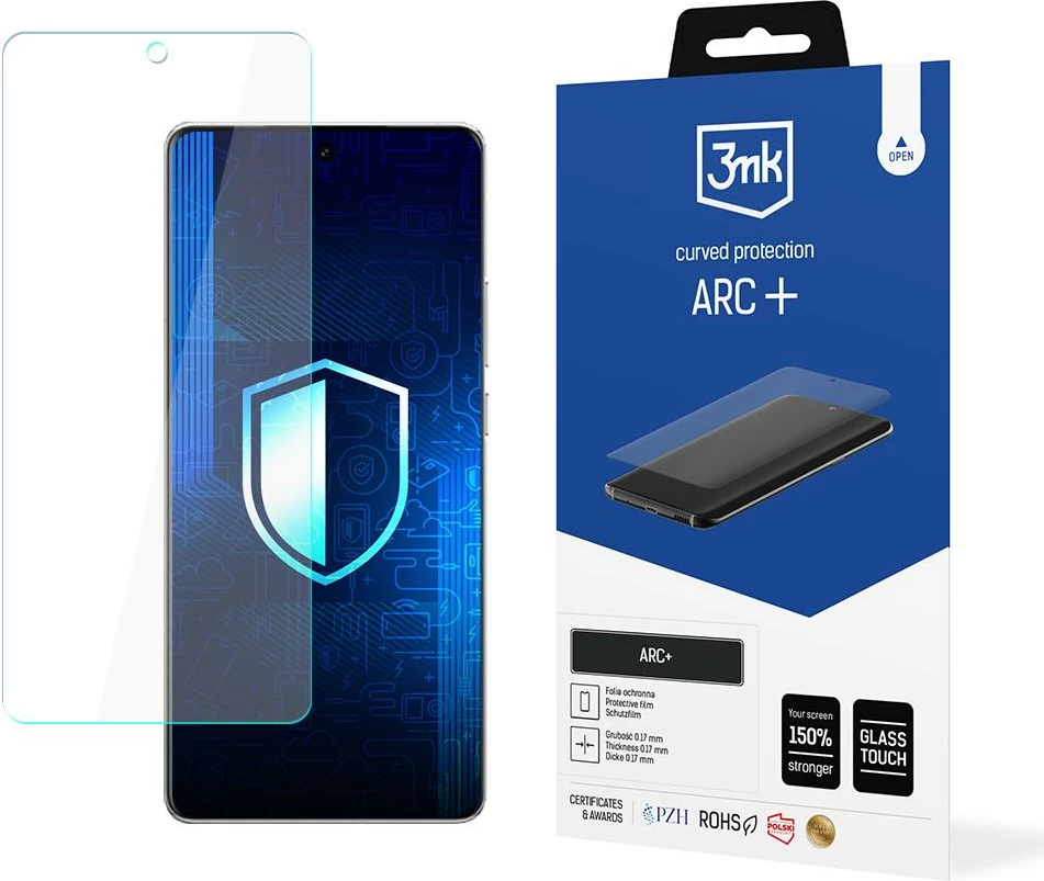 Mbështjellës ekrani 3mk ARC+ për Vivo X100 Pro, Transparent