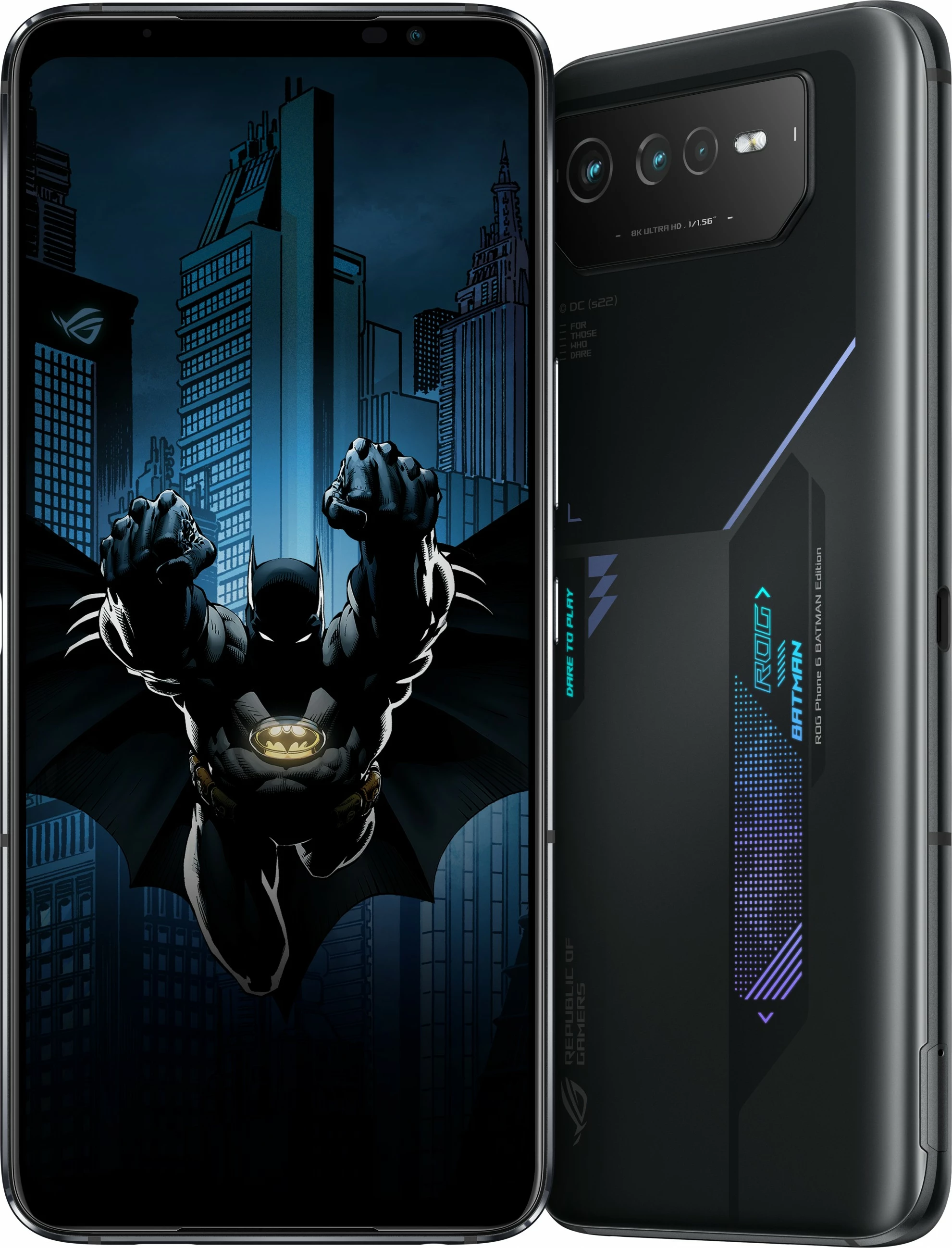 Celular ASUS ROG Phone 6 BATMAN Edition, 12 GB, 256 GB, 50 MP, Android 12, Black