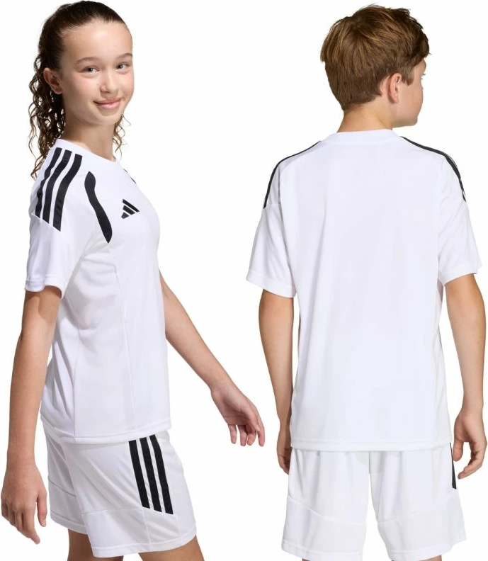 Fanellë futbolli për fëmijë adidas, e bardhë [Madhësia: 140 cm]
