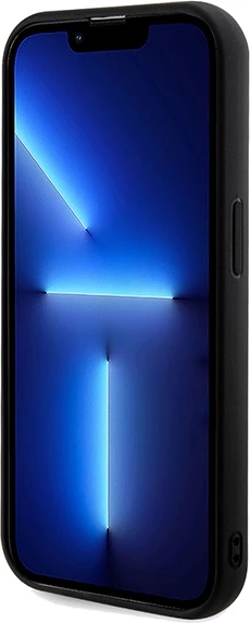 Mbështjellës Guess Sequin Script Metal për iPhone 14 Pro, i zi