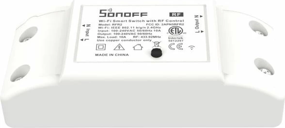 Switch smart Wi‑Fi SONOFF RFR2 10A/2200W, i bardhë
