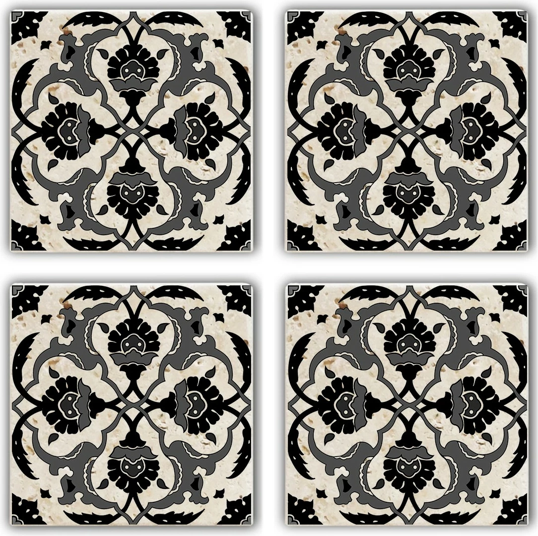 Set 4 copë mbajtëse gotash prej guri natyral, Hermia, TBA368883724