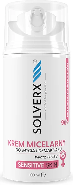Krem pastrues micellar për femra SOLVERX Sensitive Skin 100ml
