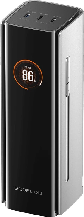 Powerbank EcoFlow RAPID Pro 300W, 27650mAh, 140W-Kabllo, Gri/Argjend