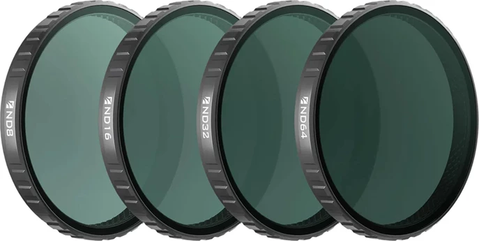 Set filtra ND, Freewell FW-OA6-STD, ND8/ND16/ND32/ND64, për DJI Osmo Action 6, Standard Day, 4 copë