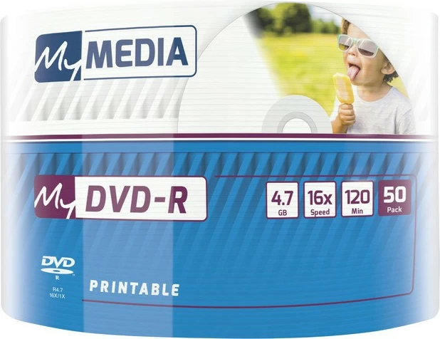 DVD-R Verbatim My Media 4.7GB x16, 50 copë, për printim