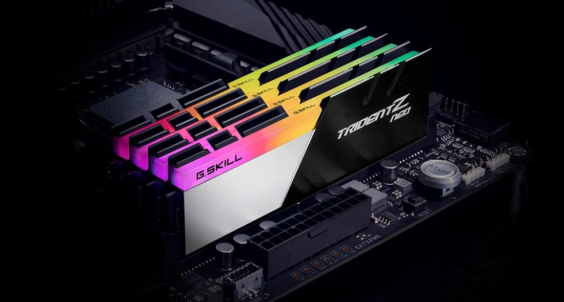 RAM Memorje G.Skill Trident Z Neo F4-3600C16D-32GTZNC 32GB (2x16GB) DDR4 3600MHz CL16 RGB, zi/argjend