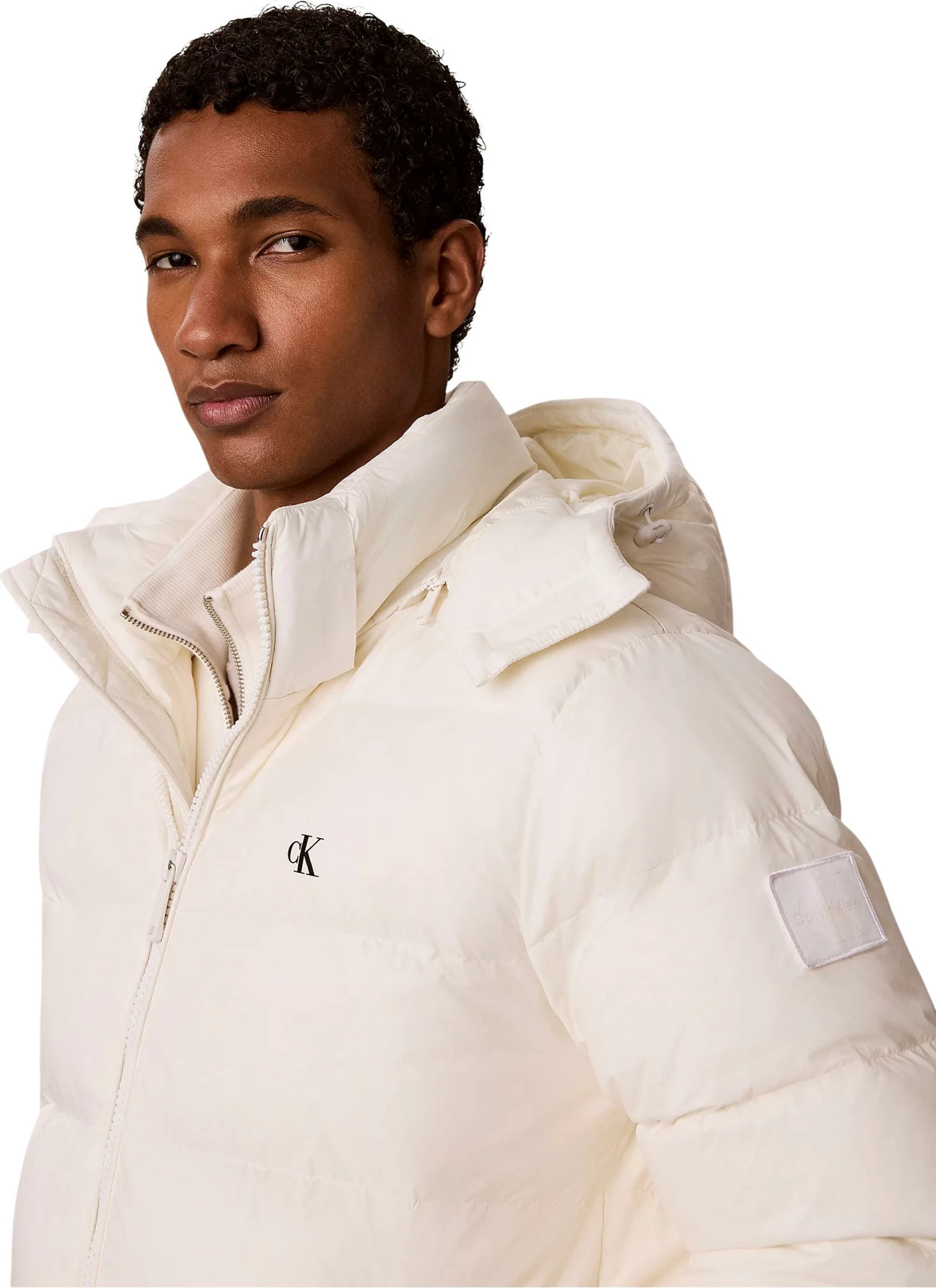 Jakne puffer për meshkuj Calvin Klein Jeans LV04RG515G, e bardhë [Madhësia: XXL]