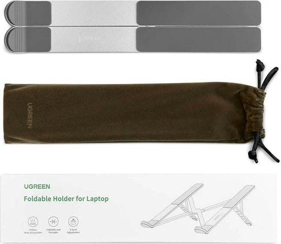 Mbajtëse laptopi UGREEN LP451, e rregullueshme, argjendtë