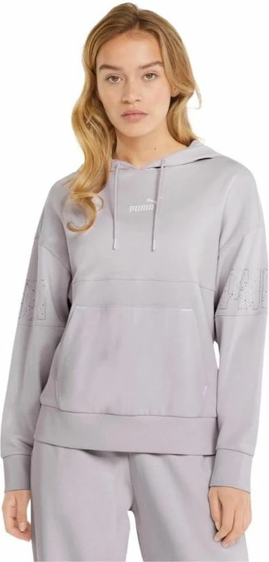 Duks me Kapuç Puma Power Colorblock Stardust për Femra, Ngjyrë Vjollcë