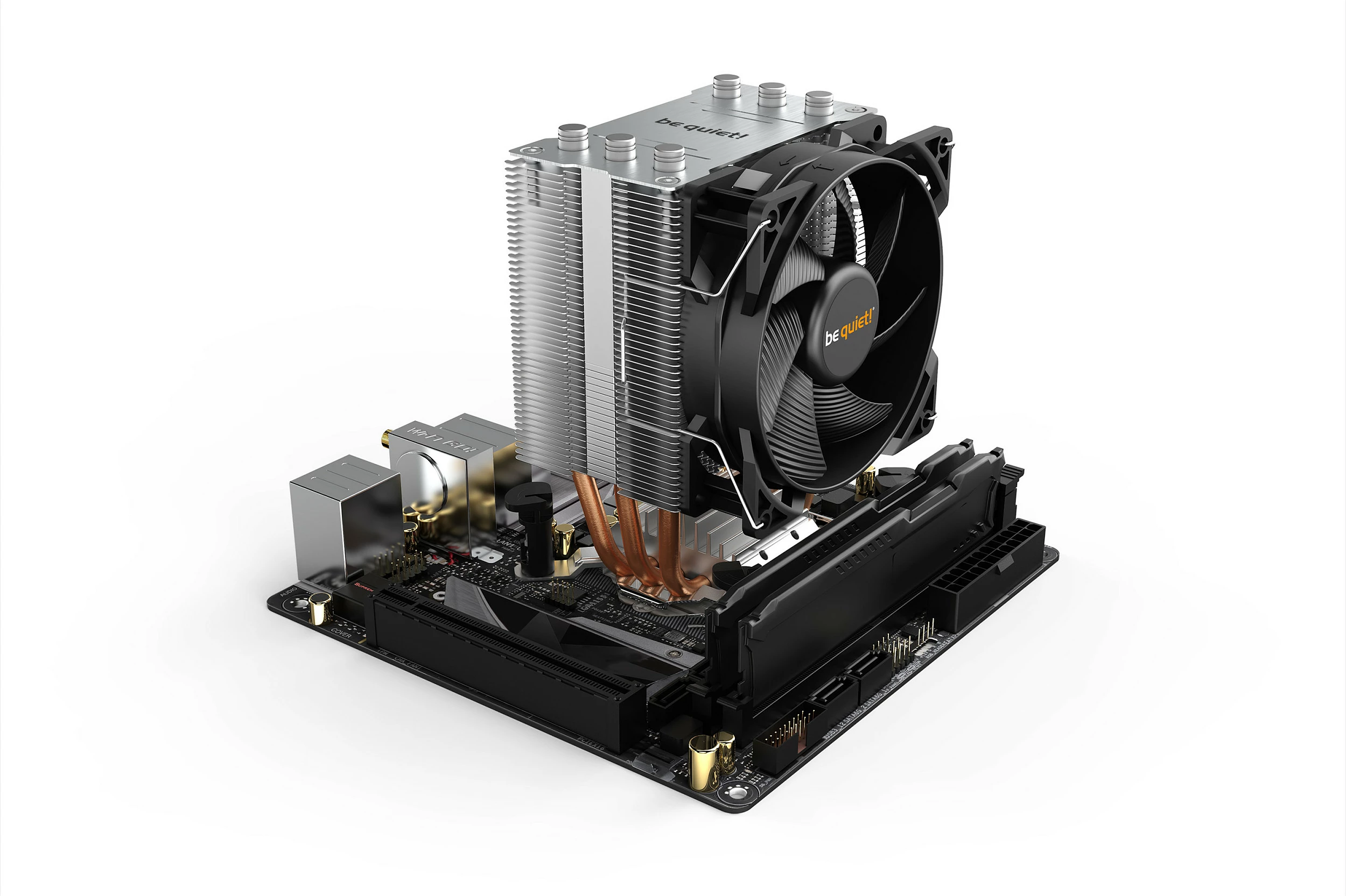 Kuler CPU be quiet! PURE ROCK SLIM 2, 9.2 cm, 2000 RPM, Silver