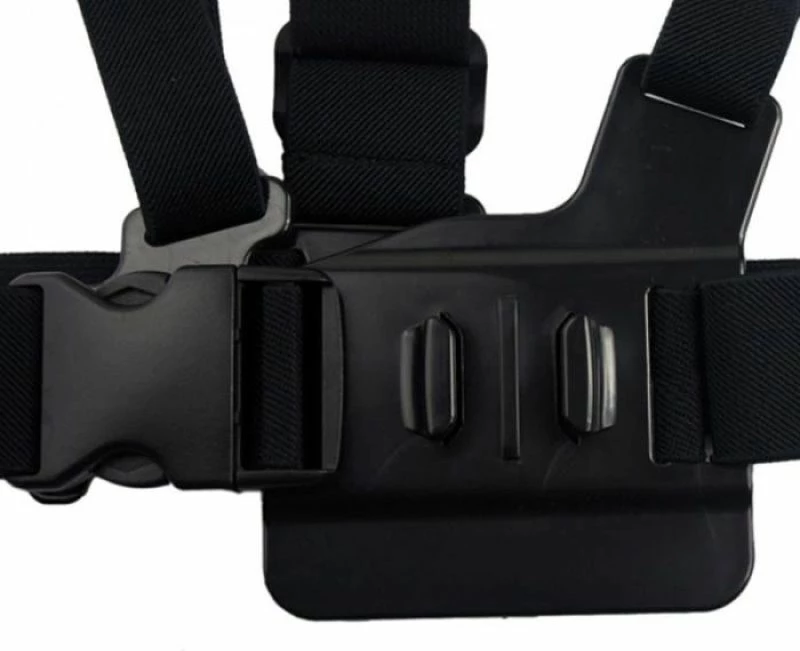 Mbajtëse gjoksi për kamera aksion Hurtel, e zezë