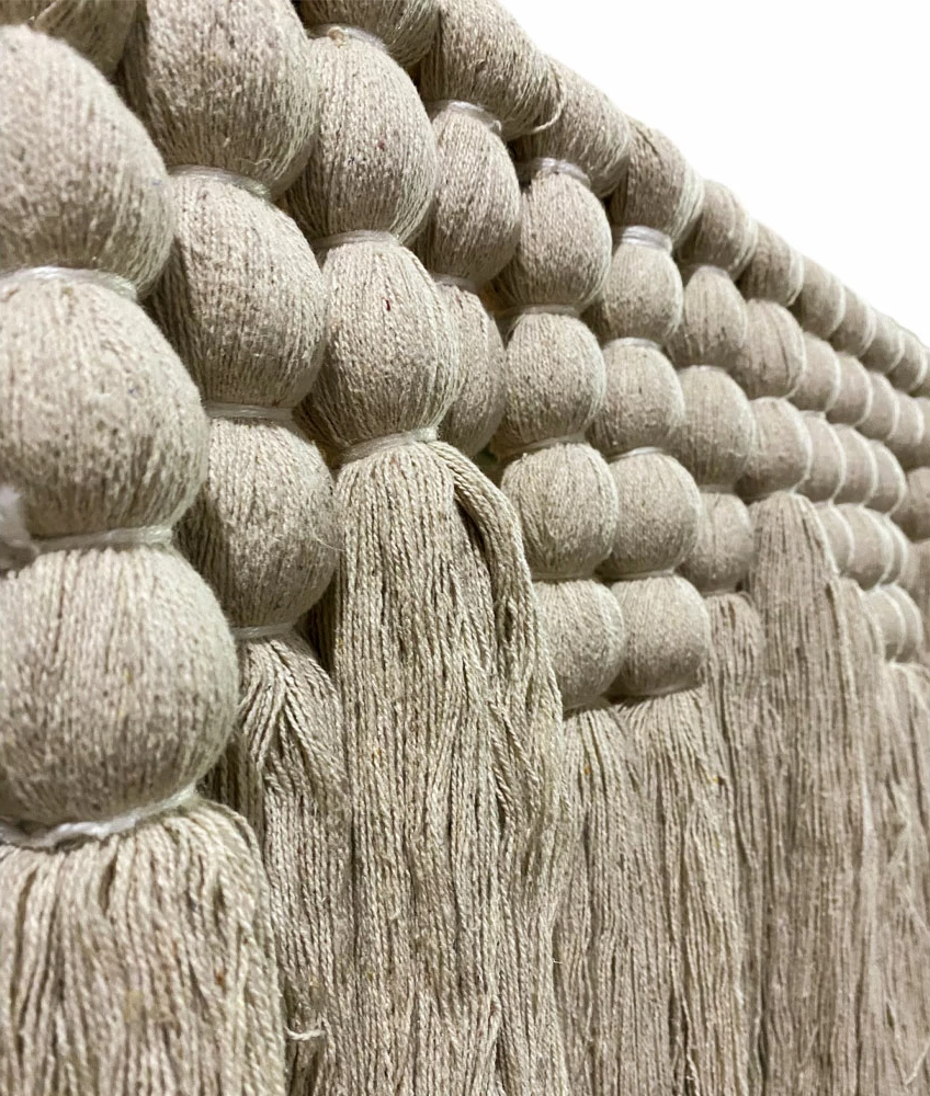 Dekor muror ANOUK, pambuk dhe poliester, natyral, 80x100cm