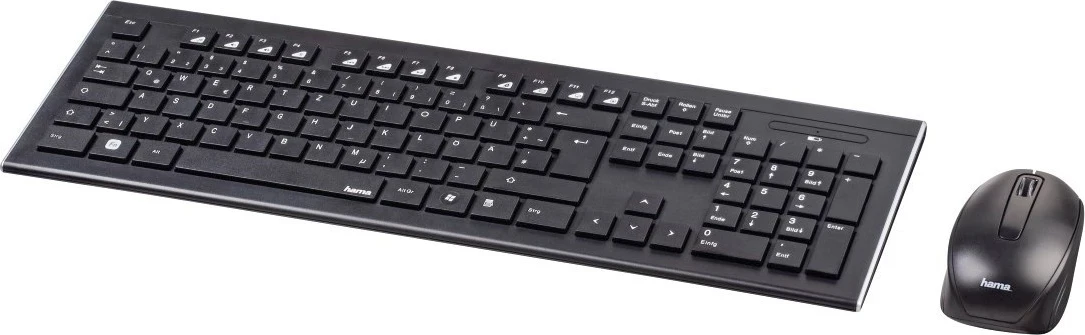 Set i tastierës dhe miut wireless Hama, i zi