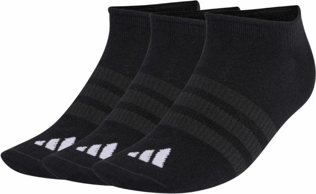 Çorape të shkurtra sportive adidas Thin&Light 3P, të zeza