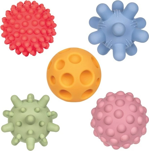 Set topa sensorik Tullo, 5 copë, ngjyra pastel
