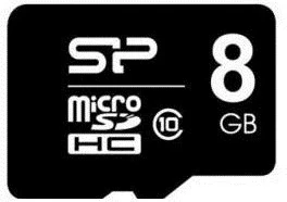 Kartë memorie microSDHC Silicon Power, 8GB