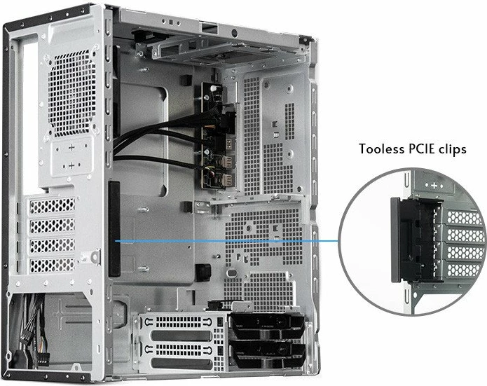 Kasë Chieftec BS-20B-OP mini tower uATX/Mini-ITX, pa PSU, USB-C, pa dritare, e zezë