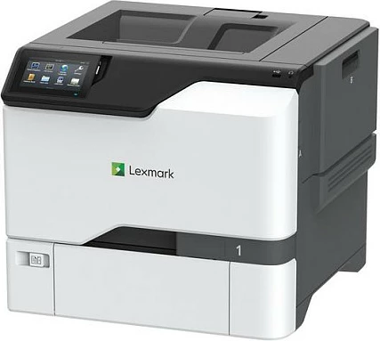 Printer lazer me ngjyra Lexmark CS735de, A4, 50 ppm, Duplex, 1200 x 1200 DPI, Ethernet, ekran me prekje, bardhë/gri