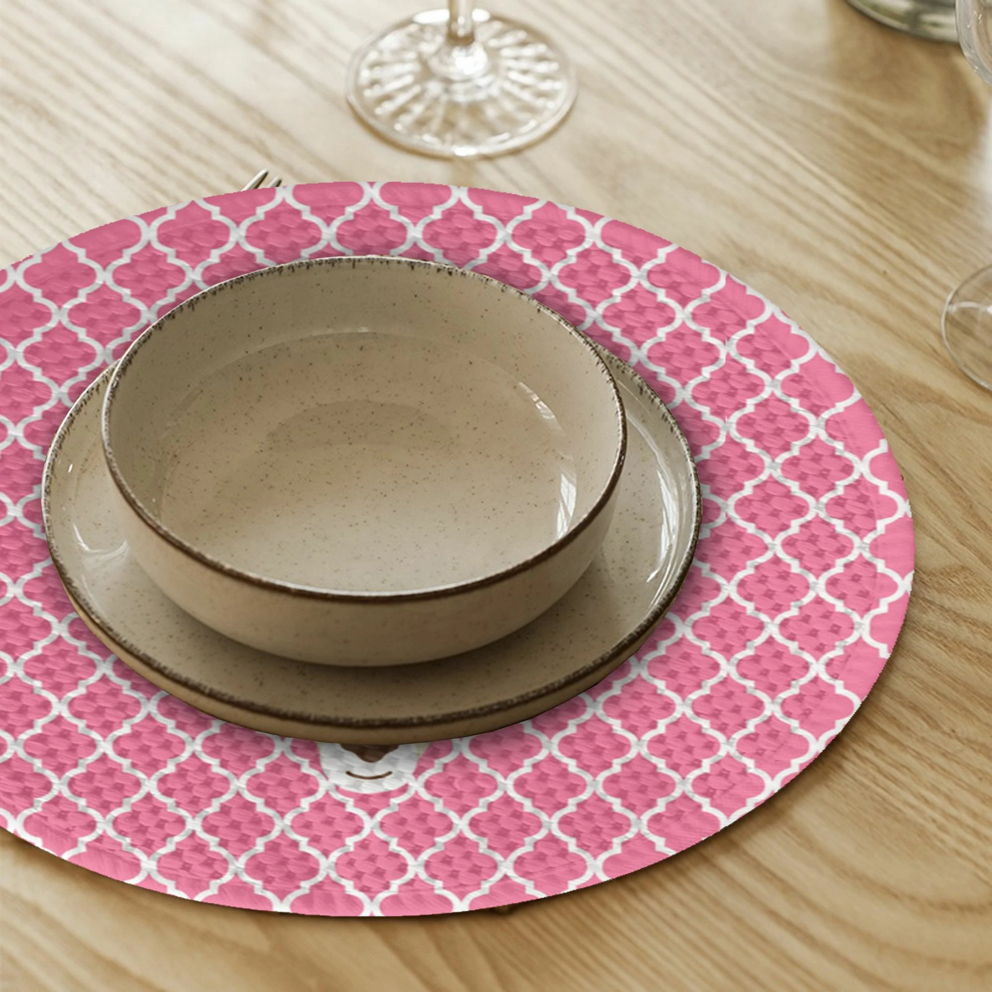 Set nënshtruesish tavoline Hermia Concept, shumëngjyrësh, 4 copë, 37cm