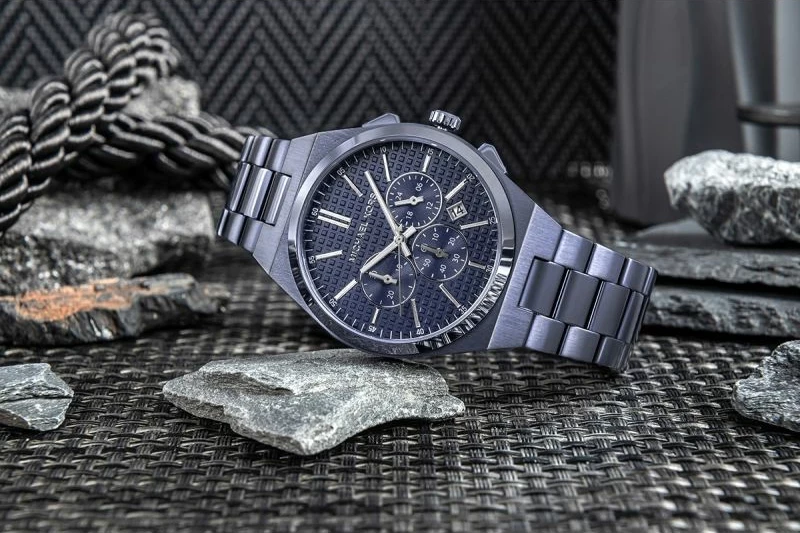 Orë dore për meshkuj Michael Kors, blu