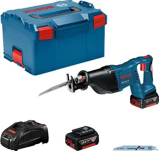 Sharrë reciproke Bosch GSA 18 V-LI Professional, 18V Li-Ion, me bateri, kaltër/zezë