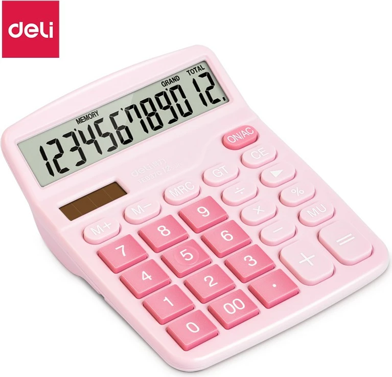 Deli Kalkulator Pink 1/10 Te837C