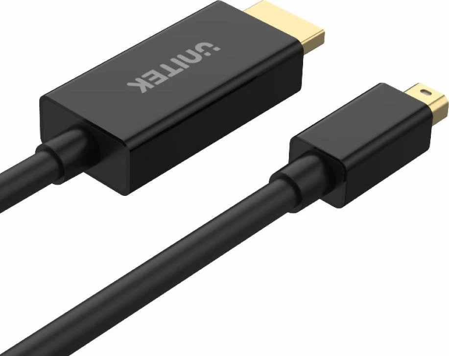 Adapter kabllo Unitek V1152A Mini DisplayPort në HDMI 4K 30Hz 2m, e zezë, 1 copë