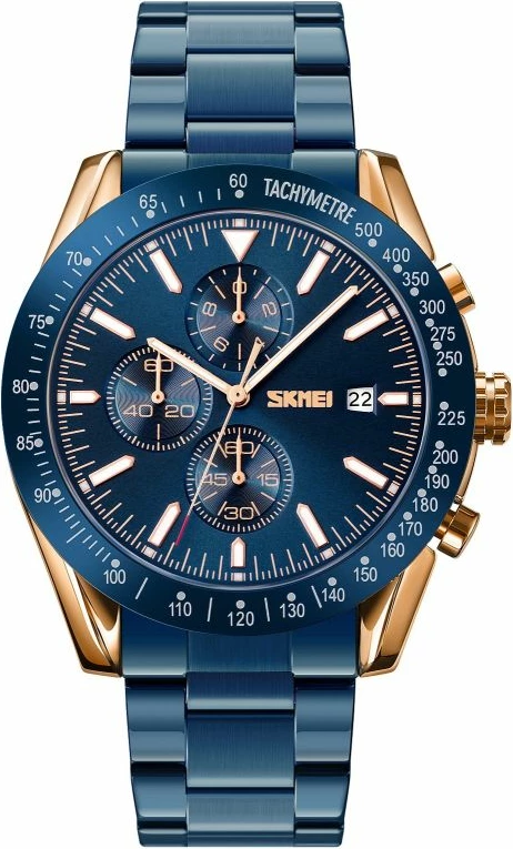 Orë dore për meshkuj Skmei, bakri/navy blue