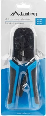 Mjet shtrëngues kabllor Lanberg  NT-0201, i zi/kaltër