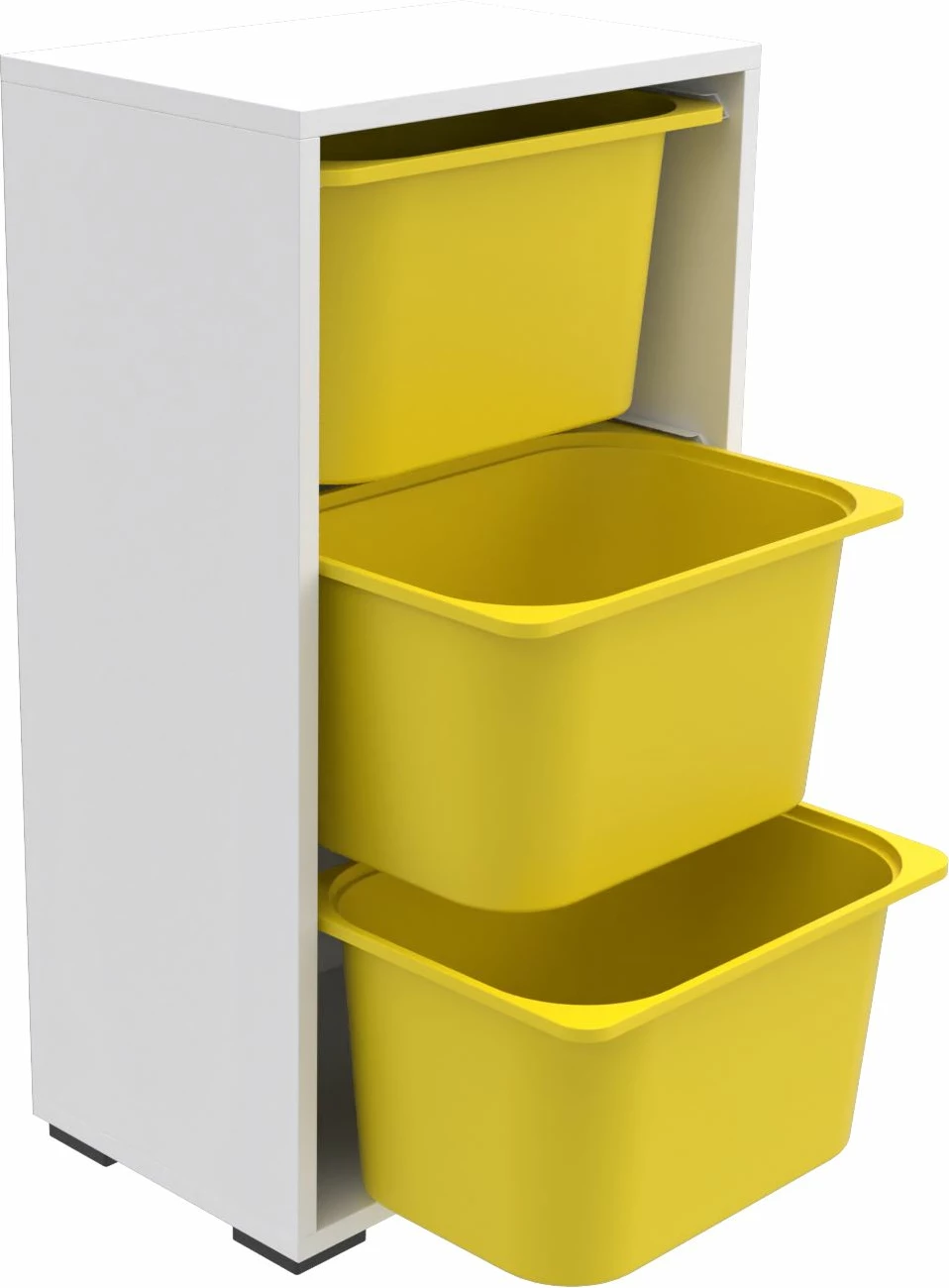 Dollap multifunksional Hanah Home, bronz 3D, i bardhë, i verdhë