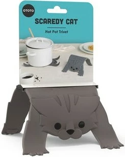 Nënshtrues silikoni OTOTO Scaredy Cat, kafe
