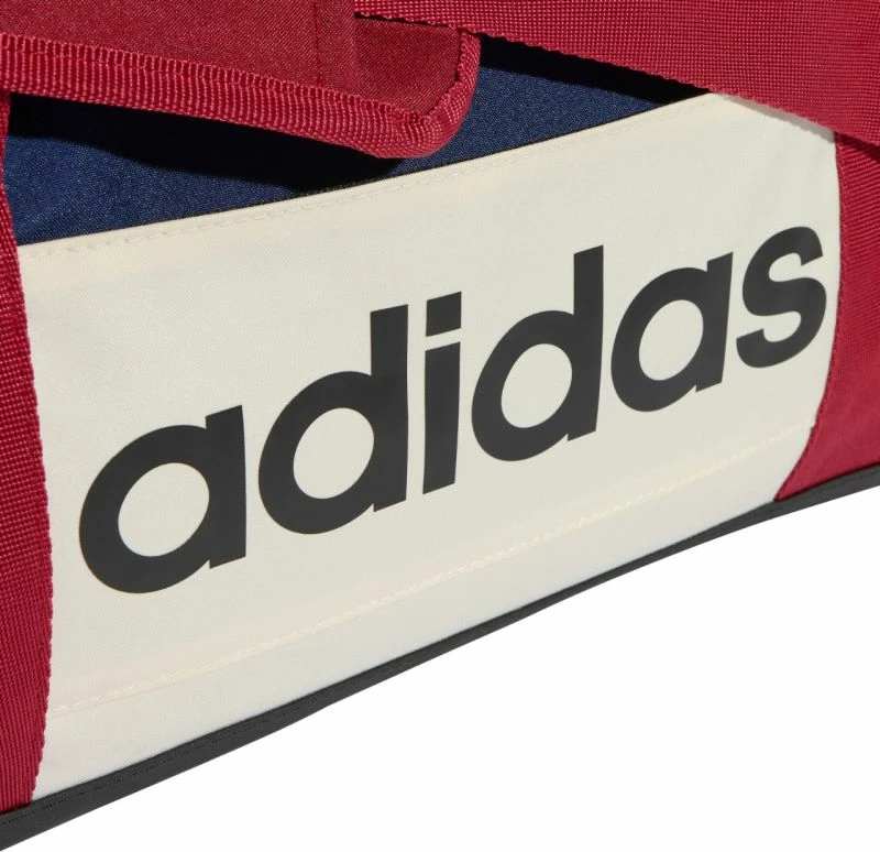 Çantë duffel adidas Linear XS KE5544, kaltër, e kuqe, bezhë