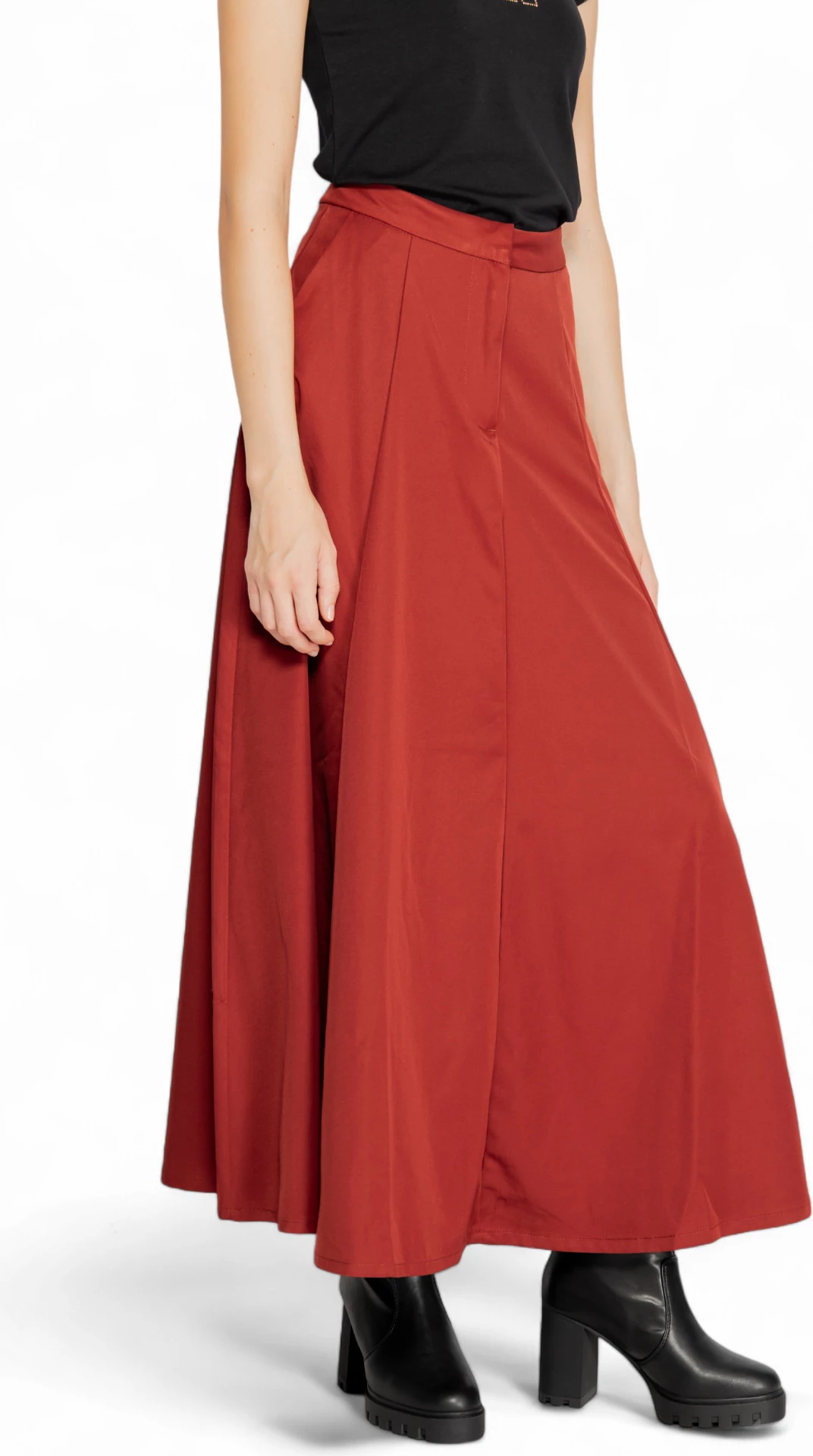 Fund për femra Vero Moda VMTARA HW ANCLE SKIRT BOO 10311428, ngjyrë tullë [Madhësia: 40]