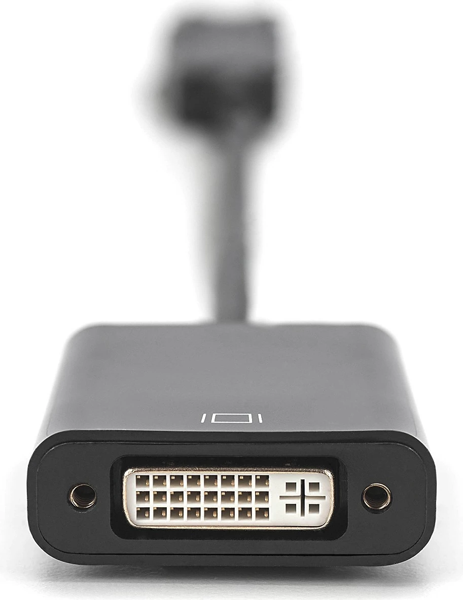 Adapter aktiv Digitus, Mini DisplayPort në DVI-I, 0.15m, i zi