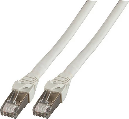 Kabllo rrjeti EFB Elektronik Cat6a S/FTP RJ45 80m, gri