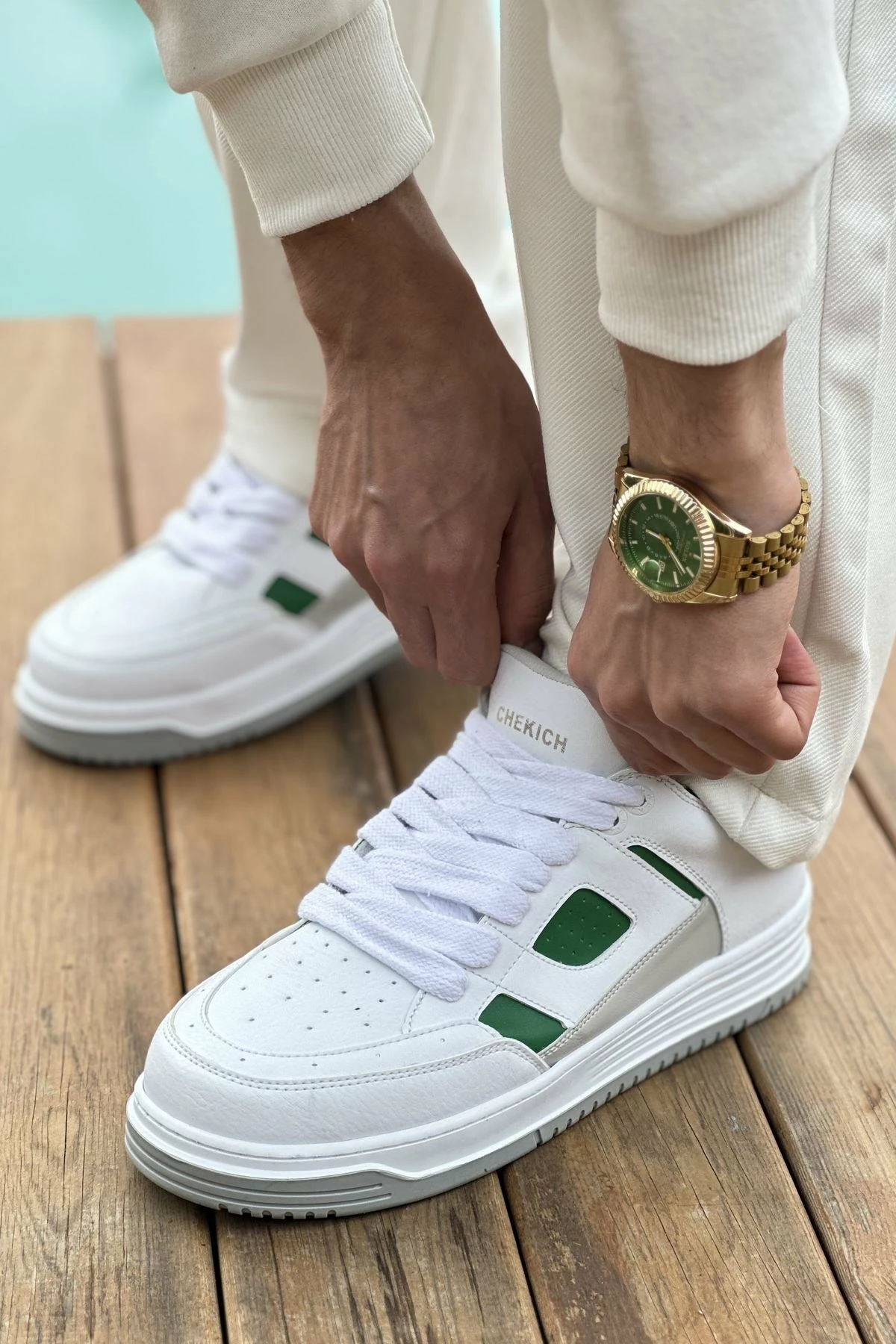 Atlete për meshkuj, Chekich 2410 CBT Avax White/Green