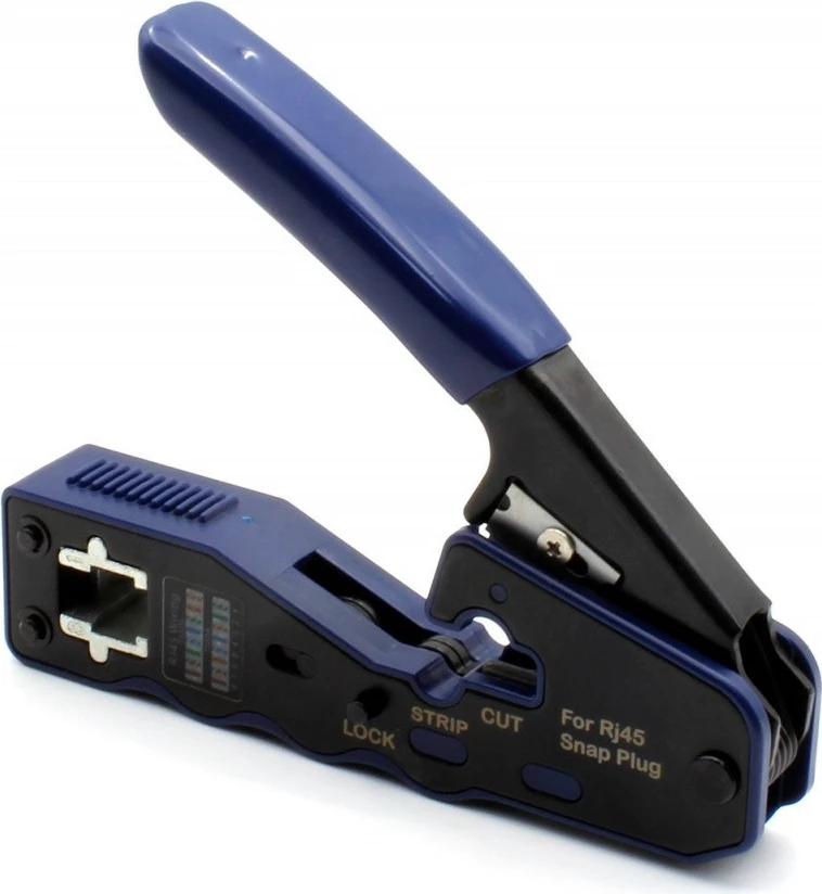 Vegël krimpimi Digitus X-ML-EZ-TOOL për RJ45, Cat.5e/Cat.6, blu