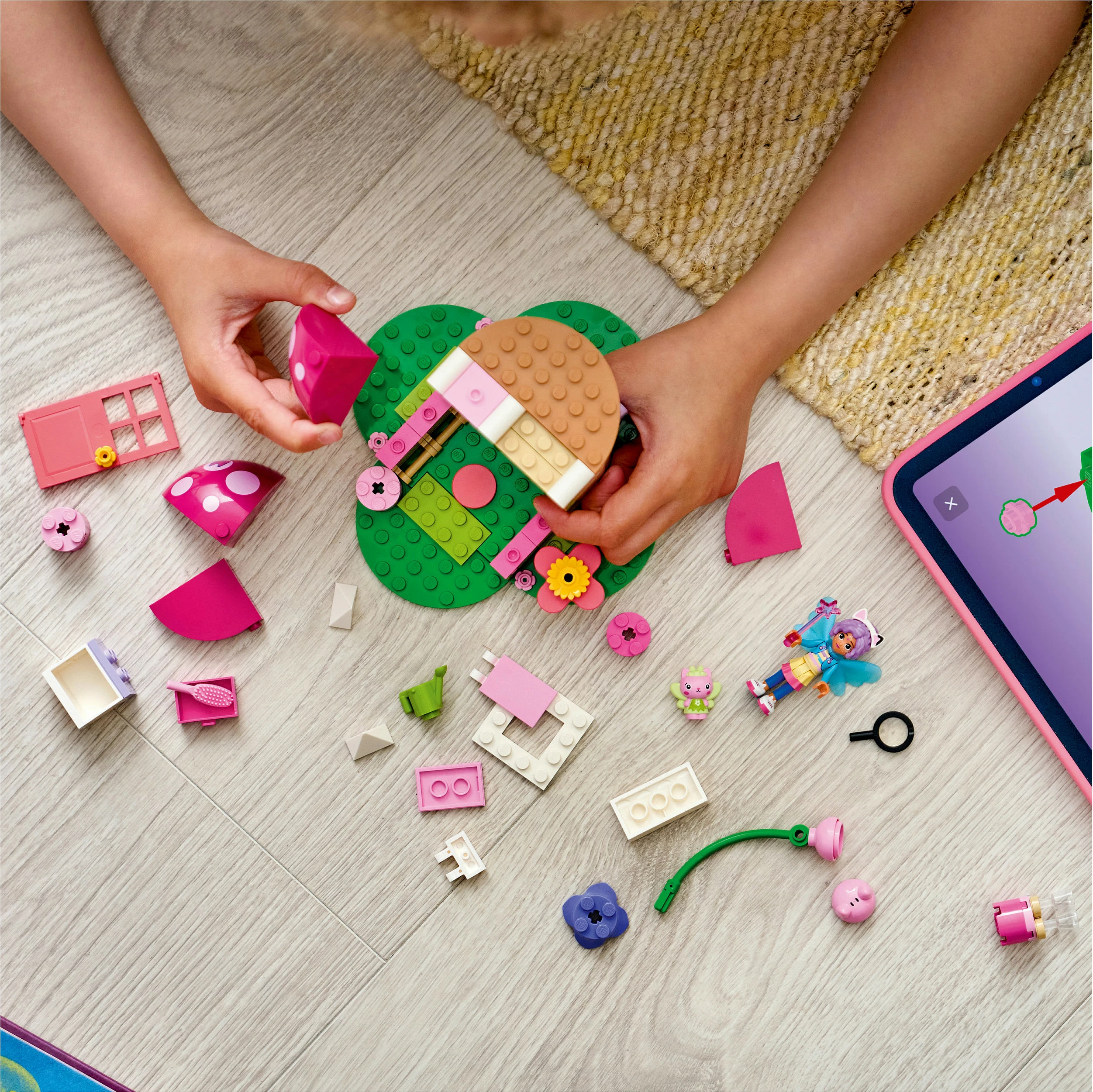 Set ndërtimi LEGO Gabby’s Dollhouse 11212 Kitty Fairy’s Garden House, 103 copë, 4+, shumëngjyrësh