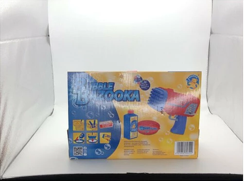 Pistoletë flluskash PUSTEFIX Bubble Bazooka, 36 gryka, LED, 250 ml, blu/kuqe